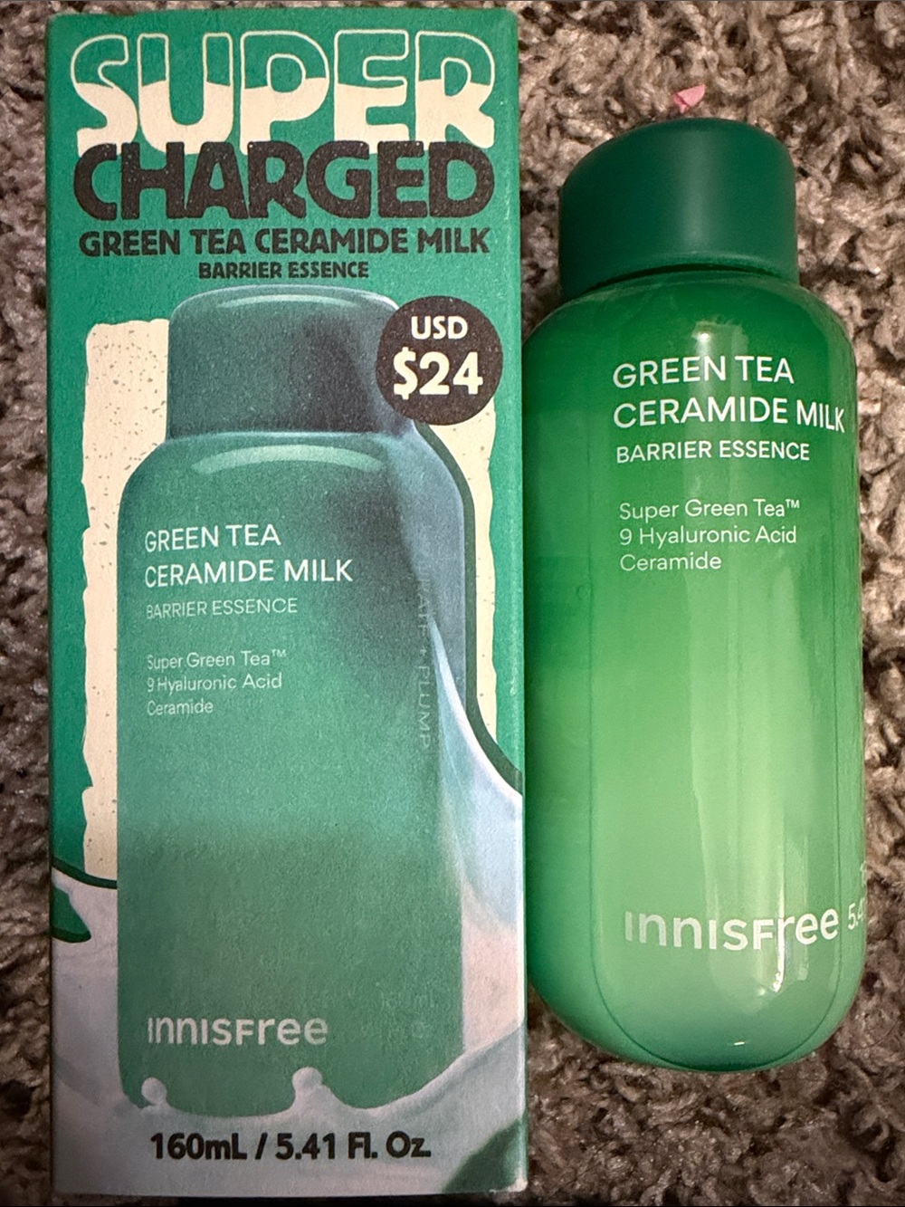 Innisfree Green Tea Ceramide Milk Barrier Essence